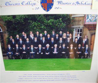 cc01029 Master and Scholars 2006.jpg; cc01029; 2006 Christ's Master and Scholars;